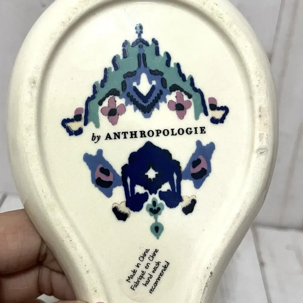 Anthropologie Lilia Spoon Rest Ceramic 8.5